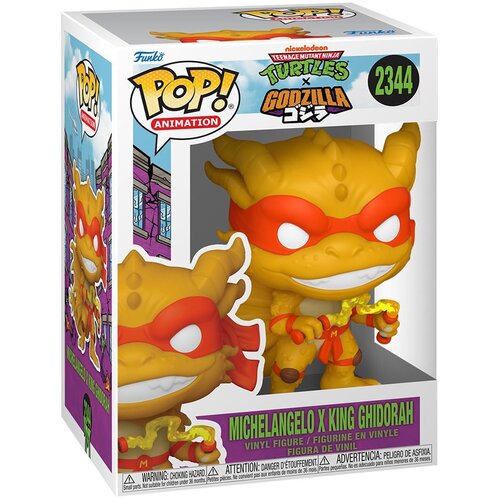 Funko POP! Animation: Godzilla x TMNT - Michelangelo X Ghidorah ( 076400 ) Slike