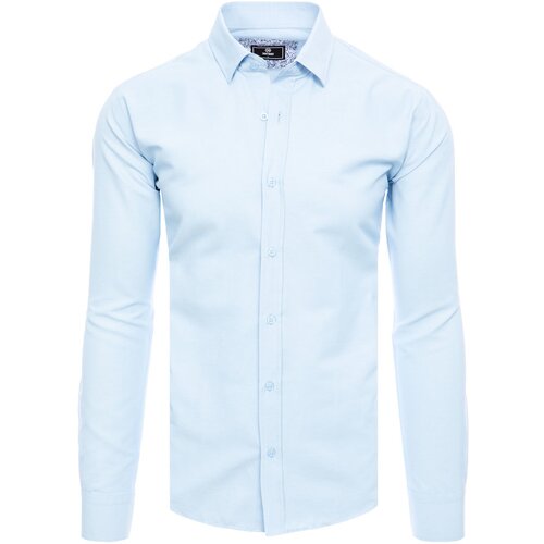 DStreet elegant blue men&amp;#039;s shirt Slike
