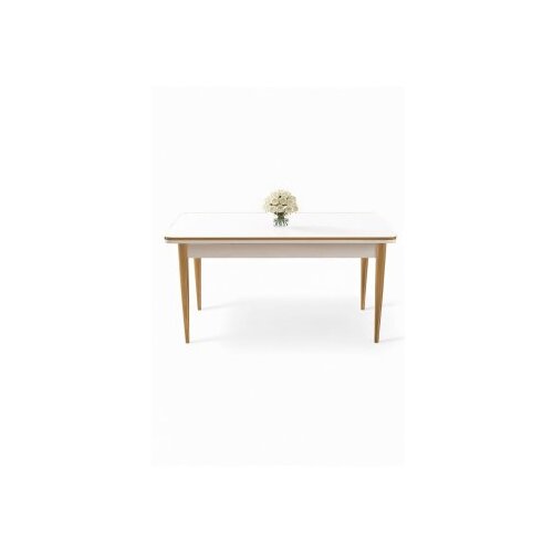 Hanah home trpezarijski sto rewa white gold Cene