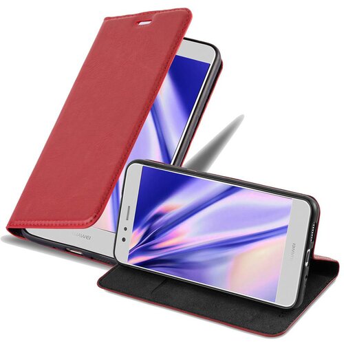 Cadorabo Ohi&scaron;je, združljivo z Huawei P10 LITE v rdeče jabolko - Za&scaron;čitni ovitek z magnetnim zapiranjem, stoječo funkcijo in režo za kartice, (20550256) Cene