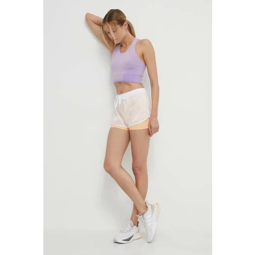 Roxy Kratke hlače za trening Heart Into It boja: bijela, bez uzorka, visoki struk, ERJNS03502