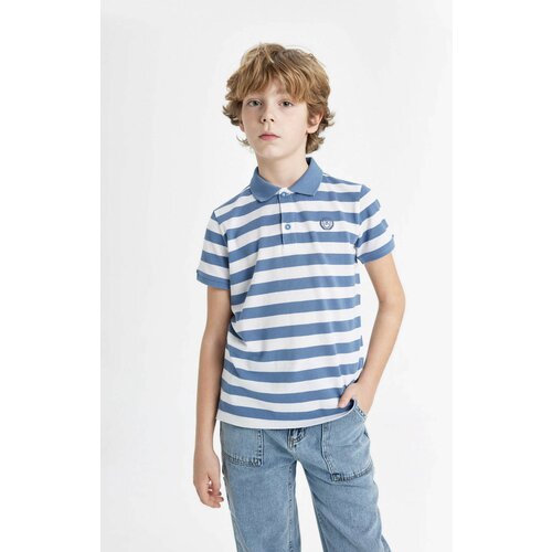 Defacto Boy Pique Short Sleeve Striped Polo T-Shirt Slike