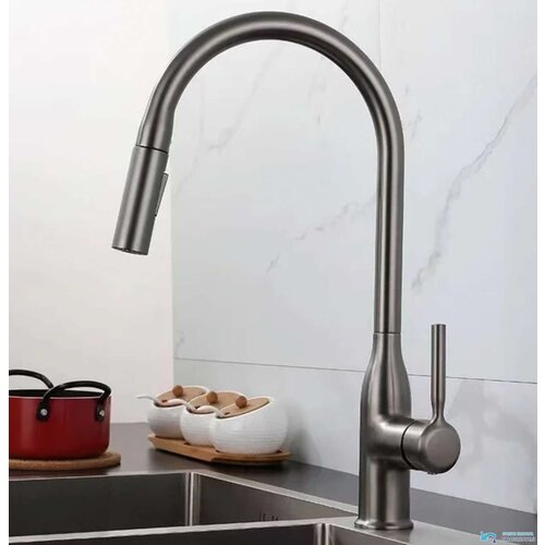  Izvlečna kuhinjska armatura | Pipa EYN KS15174 - Gun gray Cene
