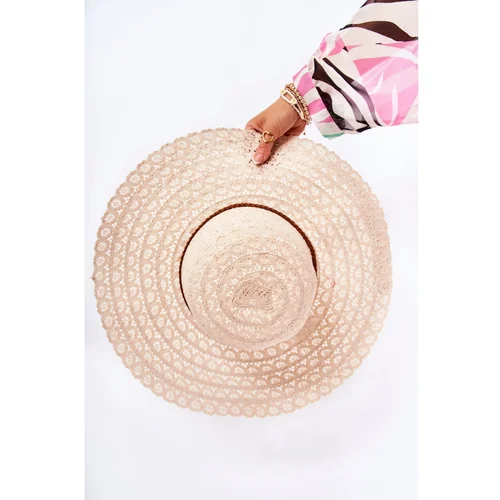 Kesi Women's Openwork Hat Beige Bahama