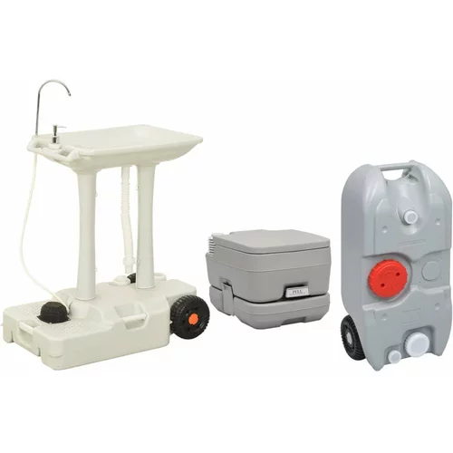  Prenosno stranišče in umivalnik s posodo za vodo za kampiranje, (20816970)