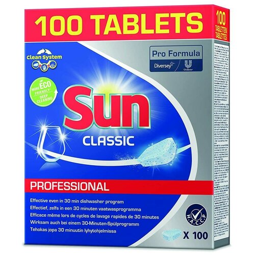 Sun Classic Tablete za mašinsko pranje posuđa, 100 komada Cene