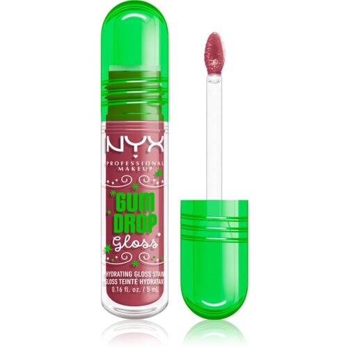 NYX Professional Makeup Gingerbaddie Land Gum Drop sijaj za ustnice odtenek 02 Bubblegum Burst 1 kos Slike