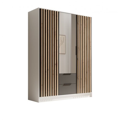 ADRK Garderobni ormar Neri 150.5 cm - BIJELA-CRNA Cene