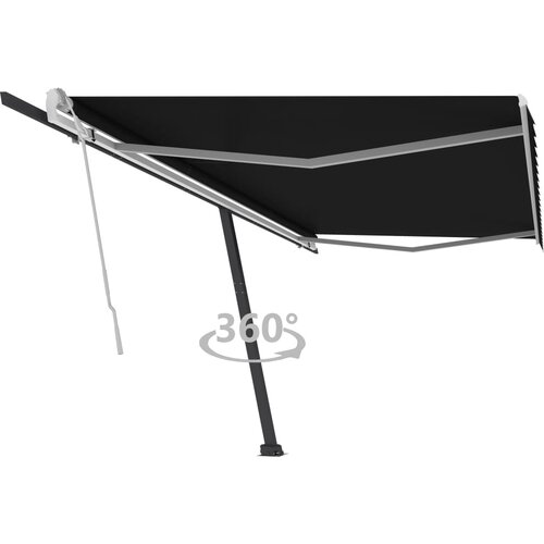 vidaXL Prostostoječa ročno zložljiva tenda 500x300 cm antracitna Cene