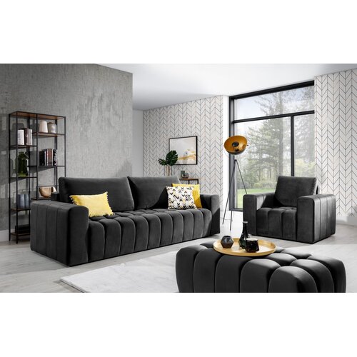ELTAP Elegantni dnevni set Lazaro 3+1+Tabure-Monolith 97 Cijene