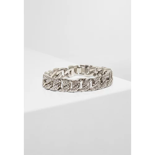 Urban Classics Accessoires Large bracelet with silver rhinestones