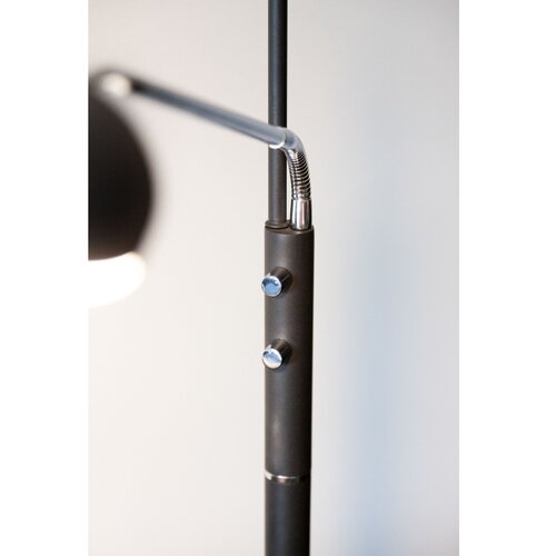 Halo Design 716067- led prigu&amp;scaron;iva podna lampa vegas LED/20W/230V + LED/5W crna/hrom Slike