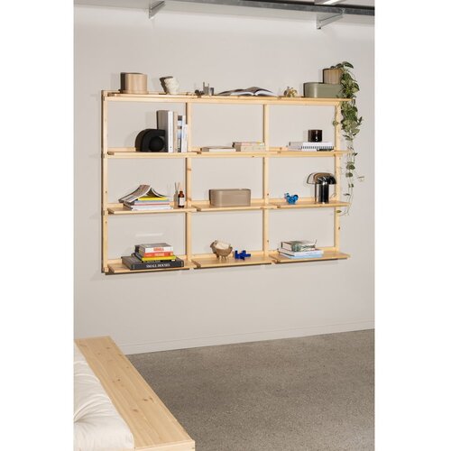 Karup Design Stenska polica iz masivnega bora v naravni barvi 192x127 cm Groove &amp;ndash; Slike