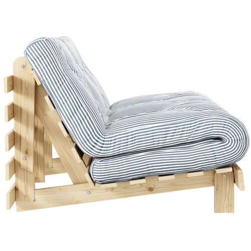 Karup Design Bela/svetlo modra raztegljiva sedežna garnitura 140 cm Roots - Slike