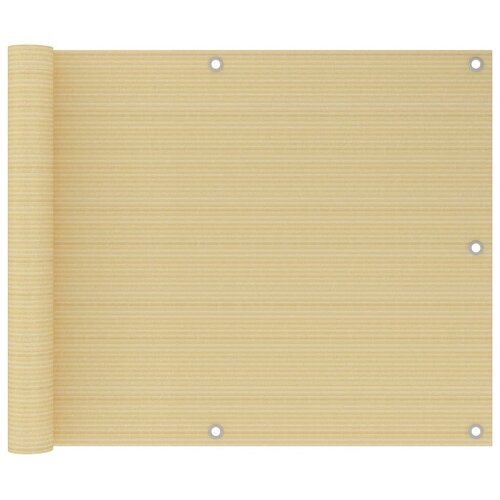 Balkonski zastor bež 75 x 300 cm HDPE Slike