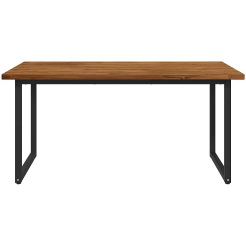  Kvadratni blagovaonski stol 160 x 70 x 75 cm Prirodna Slike