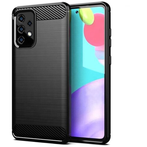  Techsuit - Carbon Silicone maska za Samsung Galaxy A52 4G / A52 5G / A52s 5G - crna Cijene