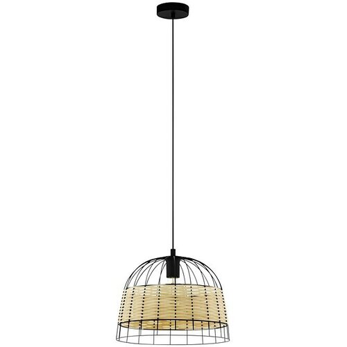 Eglo Viseća lampa ANWICK E27 37 cm crna/ratan 43311 Cene