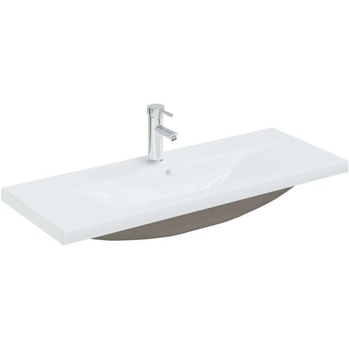 Pipo Ugradbeni umivaonik sa slavinom 101x39x18 cm keramički bijeli Slike