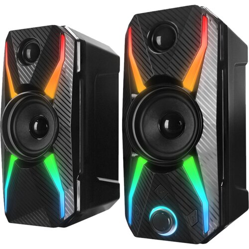 Rampage zvučnici 2.0 gaming RMS-X5 2.0 black multimedia gaming usb speaker, 39545 Slike