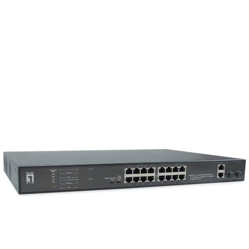 Level One Switch 16x FE FGP-2031 2xGE 2xGSFP 19“ 270W 16xPoE+ Cene