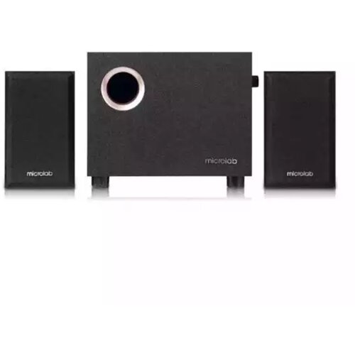 Microlab M 105 Aktivni drveni zvucnici 2.1 10W RMS 5W+2x2,5W 3,5mm Slike