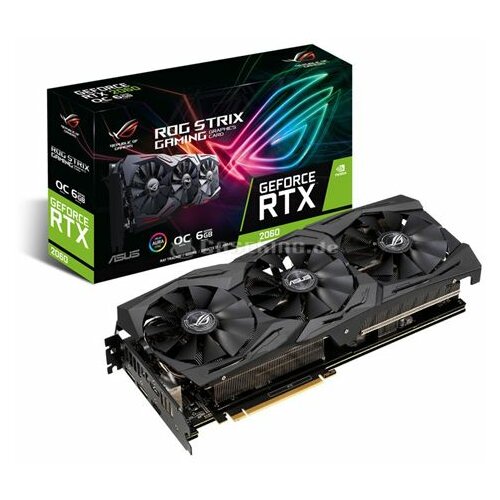 Asus GeForce RTX 2060 6GB Rog Strix A6G Gaming RTX2060-A6G-GAMING grafička kartica Slike