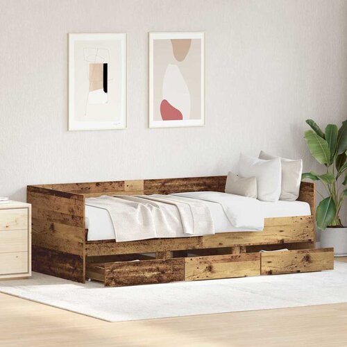  Krevet na dan Staro drvo 90 x 190 cm Konstruirano drvo Slike