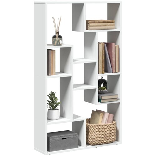 vidaXL Knjižna omara bela 72x20x120 cm inženirski les Cene