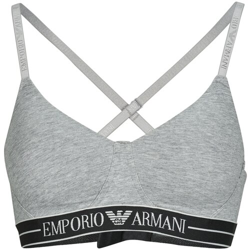 Emporio Armani Topi EVERYDAY COTTON PADDED SOFT COUTOUR BRA Siva Slike