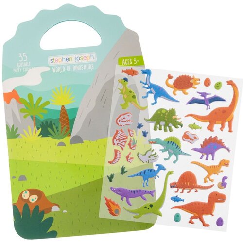 Stephen Joseph Knjiga z mehkimi nalepkami DINOZAVER Slike