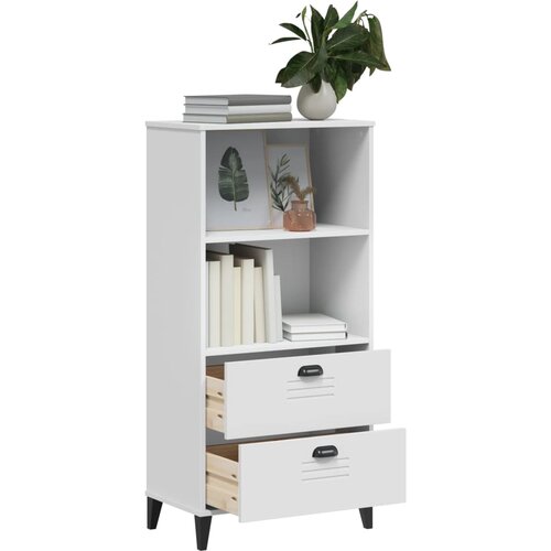  Regal za knjige VIKEN bijeli 60 x 35 x 123 cm konstruirano drvo Slike