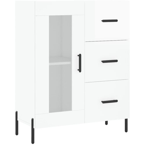 Maison Chic Komoda - Predalnik visok sijaj bela 69,5x34x90 cm inženirski les, (21720600) Cene