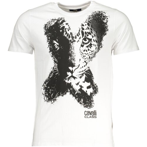 Cavalli Class MEN&#39;S SHORT SLEEVED T-SHIRT WHITE Cene