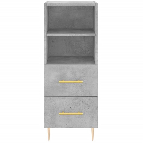  Visoka komoda siva betona 34,5x34x180 cm od konstruiranog drva Slike