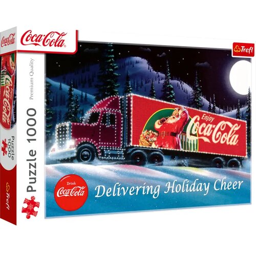 Trefl Coca-Cola Božični karavan 1000-delna premium plus sestavljanka - Cene