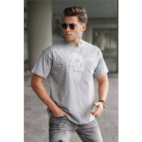 Madmext Men's Gray T-Shirt 5251 Slike