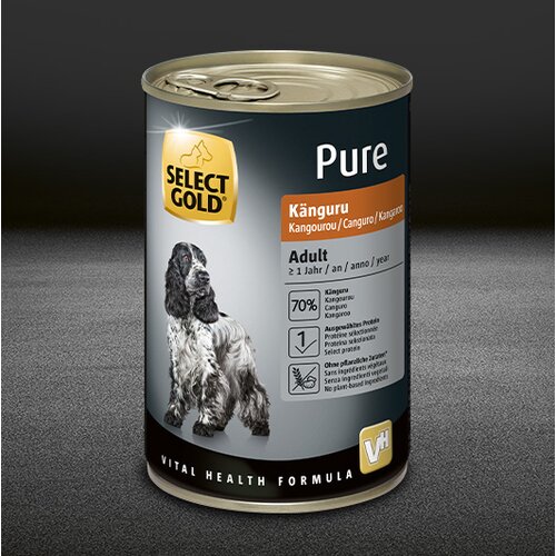 Select Gold dog Pure konzerva Adult - Kengur 6x400g Slike
