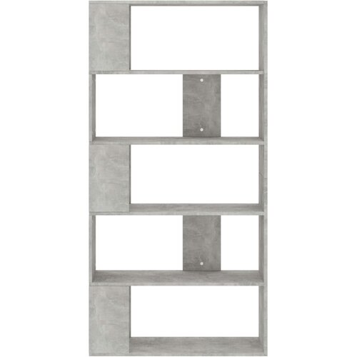  za knjige / pregrada boja betona 80x24x159 cm drveni Slike