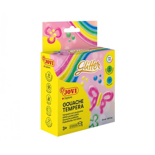 Jovi svjetlucave tempera boje 4x35 ml KORISTI SE Slike