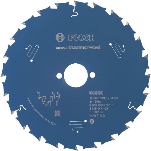 Bosch list kružne testere Expert for Construct Wood 190 x 30 x 2,0 mm, 24 - 2608644139 Cene