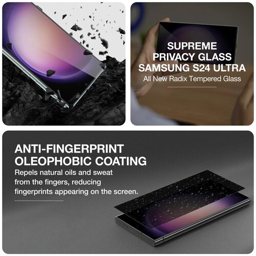 AMAZING THING RADIX KALJENO STAKLO PRIVACY GLASS ZA SAMSUNG GALAXY S24 ULTRA Slike