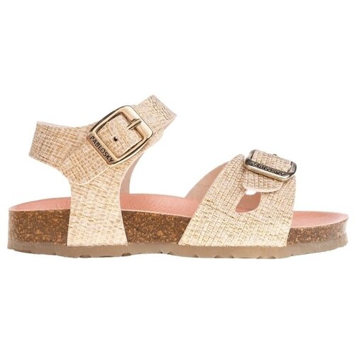 Pablosky Bio Rafia Kids Sandals 439933 - Beig-Oro Bež Slike