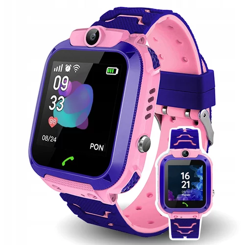  Dječji SIM LCD GPS pametni sat za SMS i pozive Q12 ružičasti
