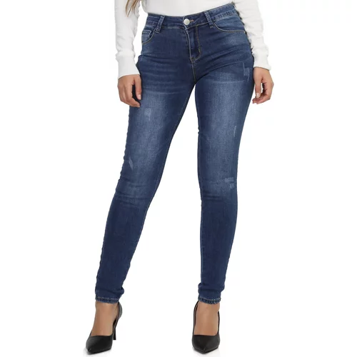 La Modeuse Jeans skinny 69512_P161818 Modra