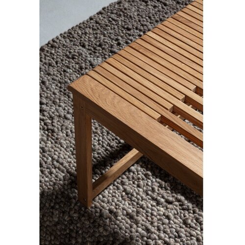 MOME Klubska mizica iz masivnega hrasta v naravni barvi 60x70 cm Unai &amp;ndash; Slike