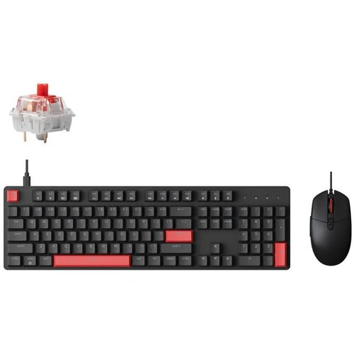 KEYCHRON tastatura + mi&amp;scaron; lemokey X2 / M55 red switch Slike