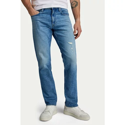 G-star Raw Jeans hlače Mosa D23692-D503 Modra Straight Fit