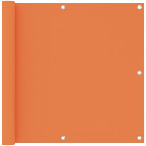 vidaXL Balkonsko platno oranžno 90x500 cm oksford blago, (20742982)