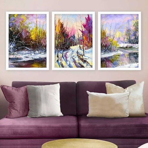 Wallity Set uramljenih slika 3BC_6541785, 3 Dela Cene